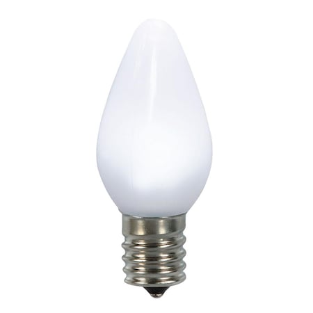Vickerman 0.96 watt 130V C7 Ceramic LED Pure White Bulb with Nickel Base 25 per Bag XLEDSC7P-25